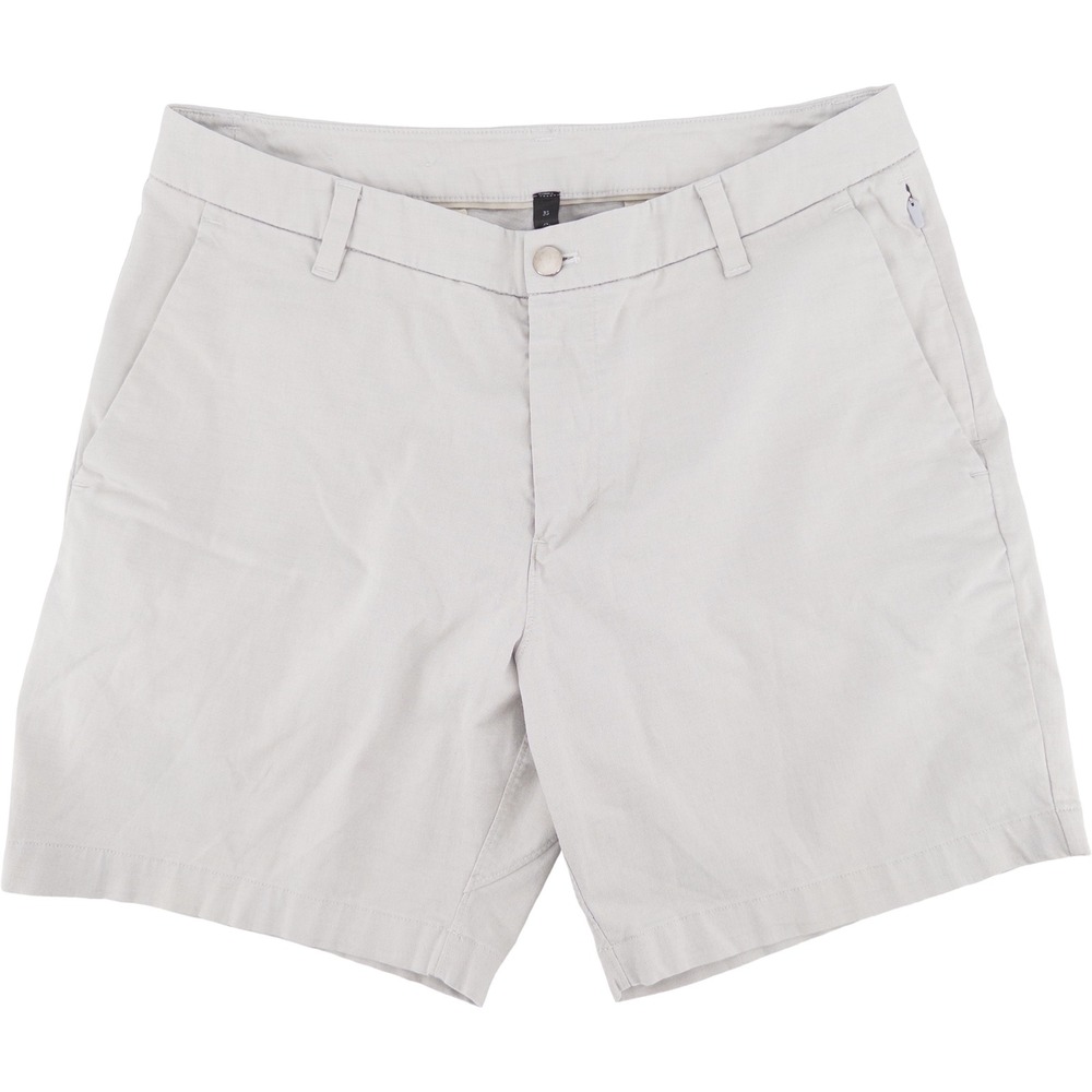 Lululemon Mens 33 Commission Classic-Fit 7" Oxford Chino Short Light Grey M7AUDS